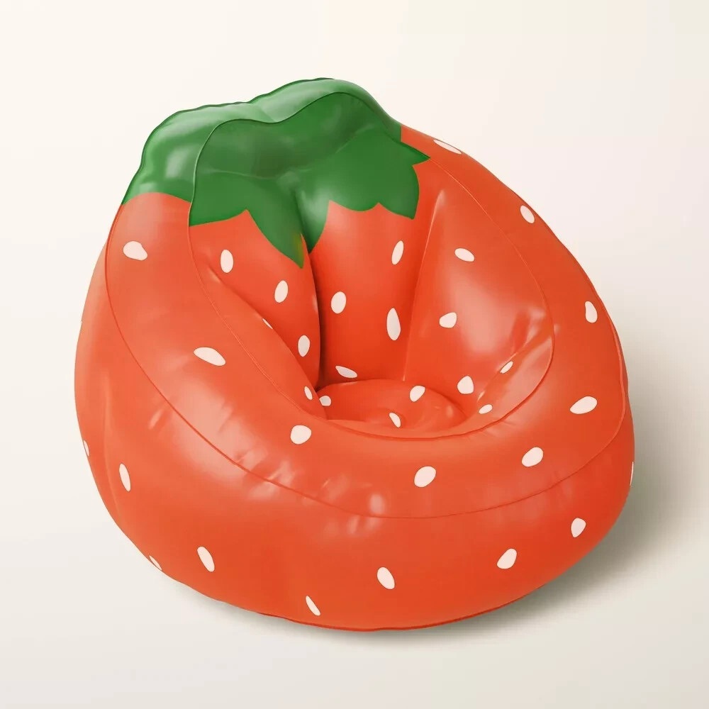 Kate Spade Strawberry inflatable Chair - Red and Green